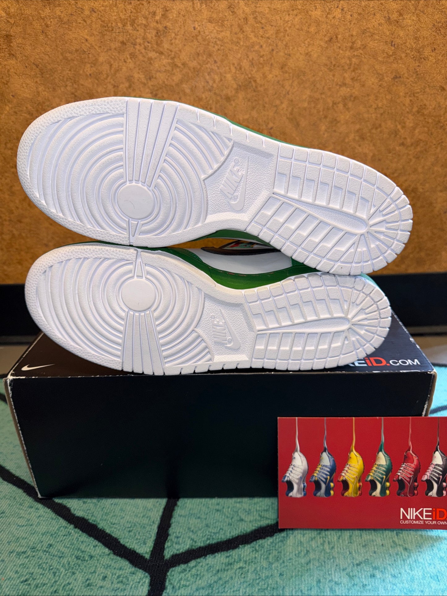 NEW DS - Size 10 - Nike Dunk High Id "Heineken"