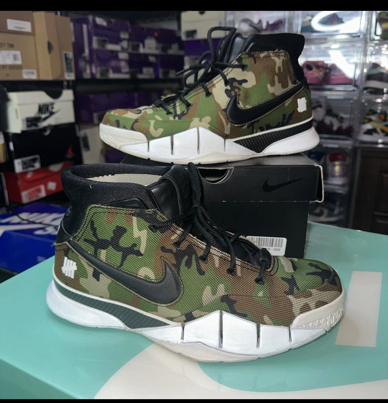 Nike Zoom Kobe Protro x Undefeated Camo Shoes 9.5m