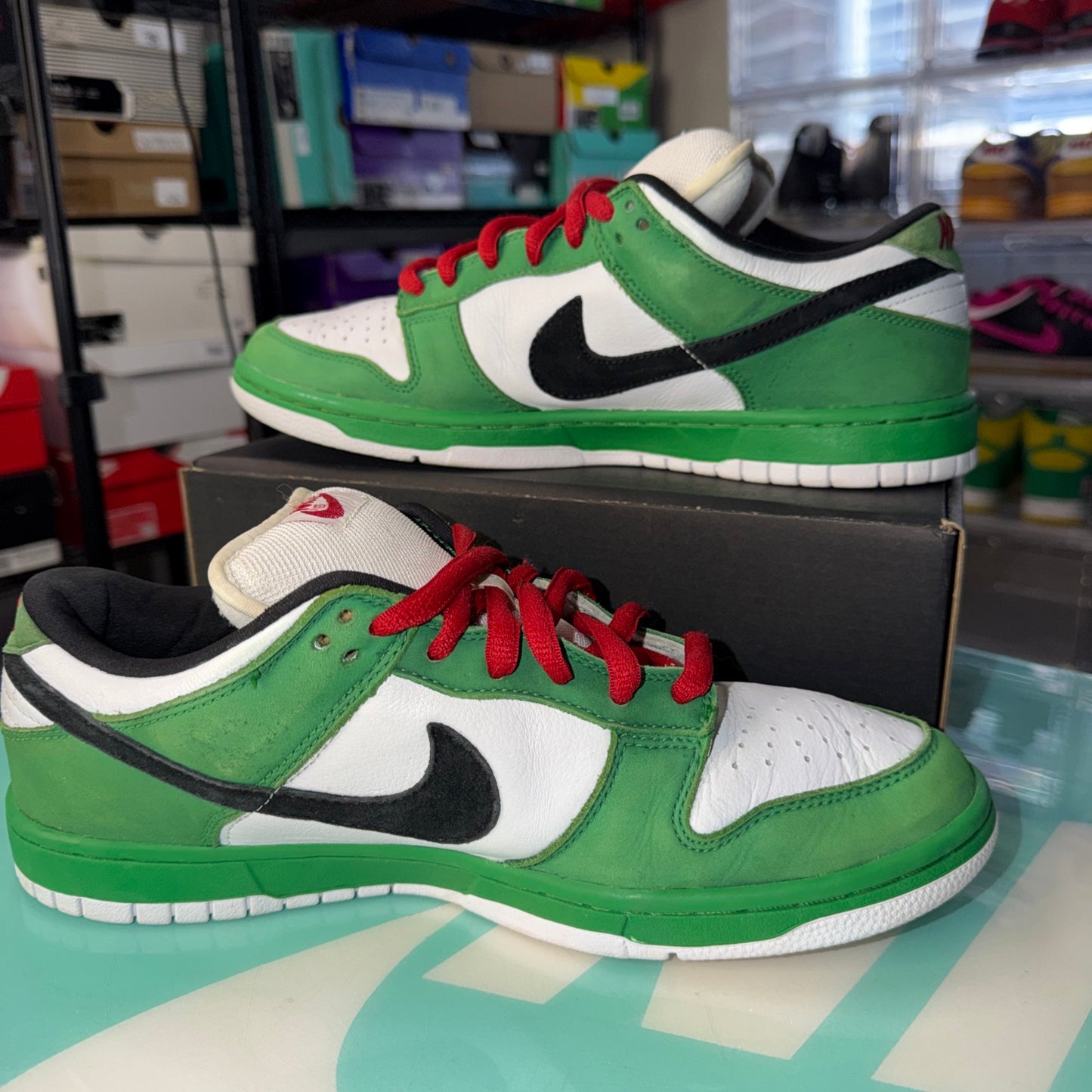 Size 10.5 - Nike SB Dunk Low Pro Heineken 2003
