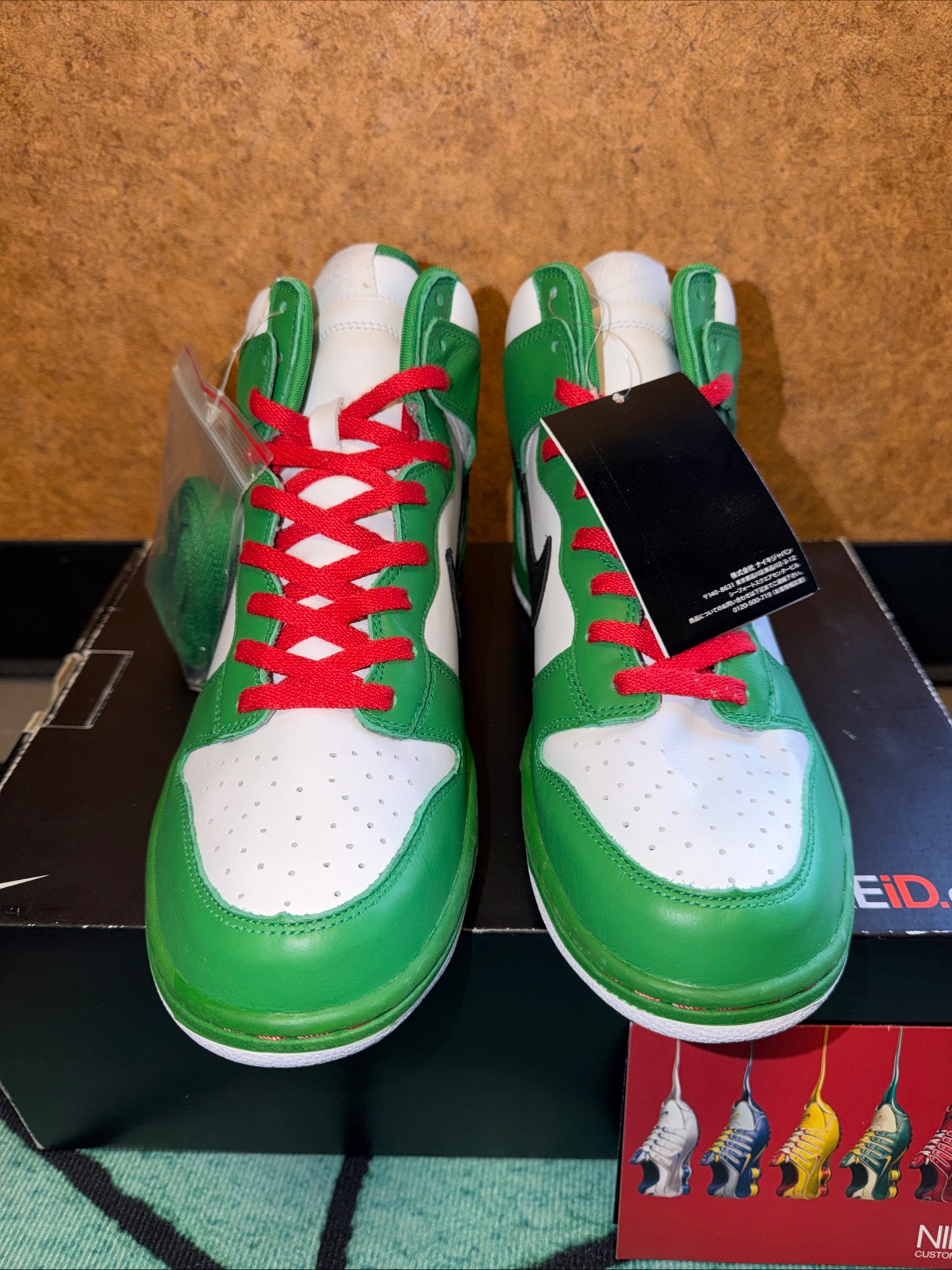 NEW DS - Size 10 - Nike Dunk High Id "Heineken"