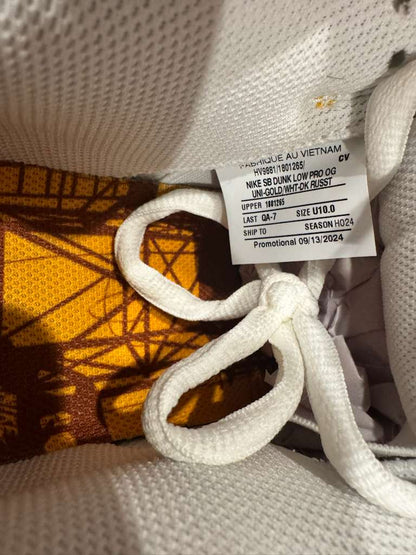 Size 10- Nike Chocolate Skateboards x Dunk SB Low Sun F&F Sample