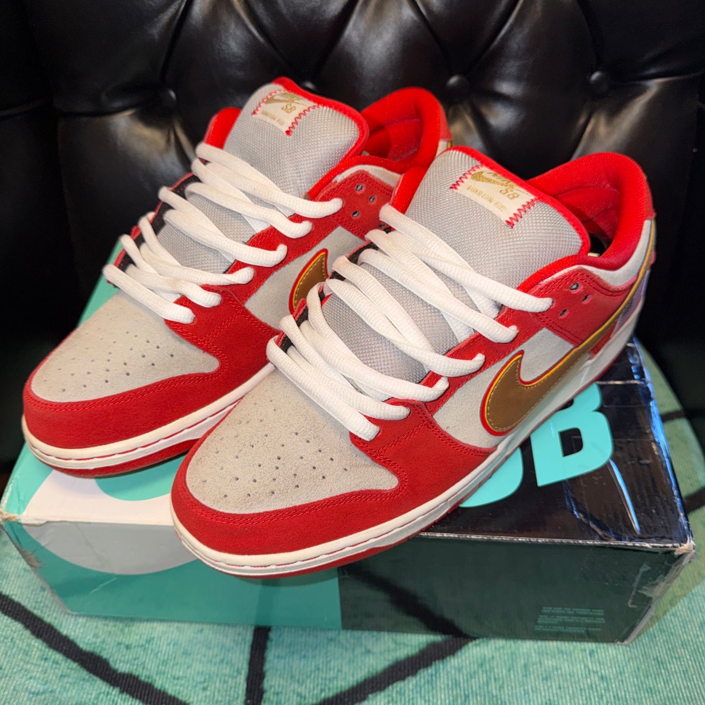 Size 12 - Nike SB Dunk Low Pro Nasty Boys Cincinnati Reds