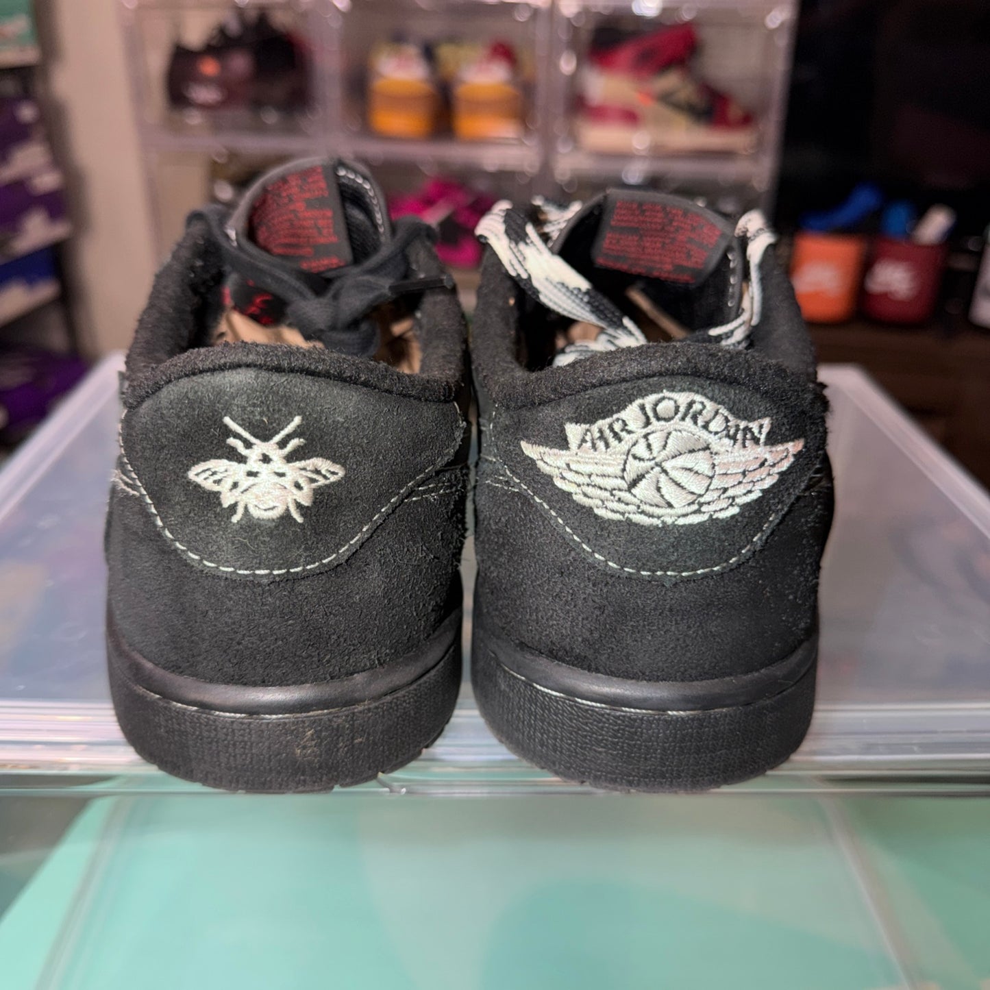 Air Jordan 1 Low OG SP x Travis Scott Black Phantom Sneakers Size 11