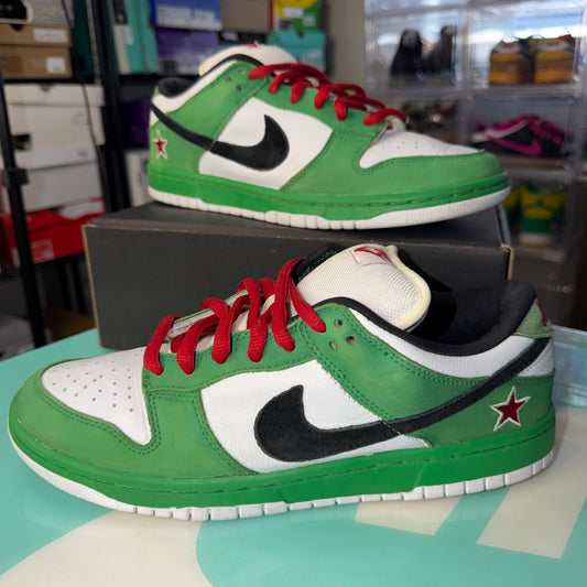Size 10.5 - Nike SB Dunk Low Pro Heineken 2003