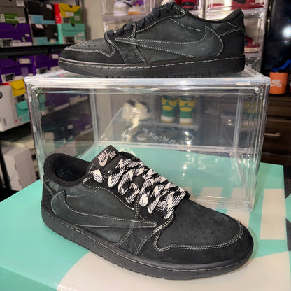 Air Jordan 1 Low OG SP x Travis Scott Black Phantom Sneakers Size 11
