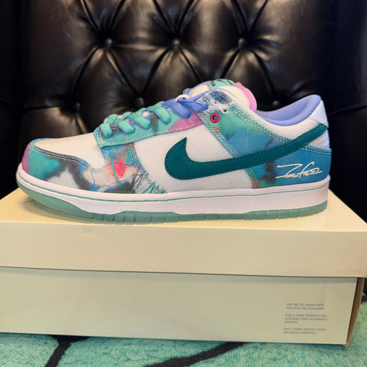 NEW! 10m - Nike SB x Futura Laboratories Dunk Low Bleached Aqua