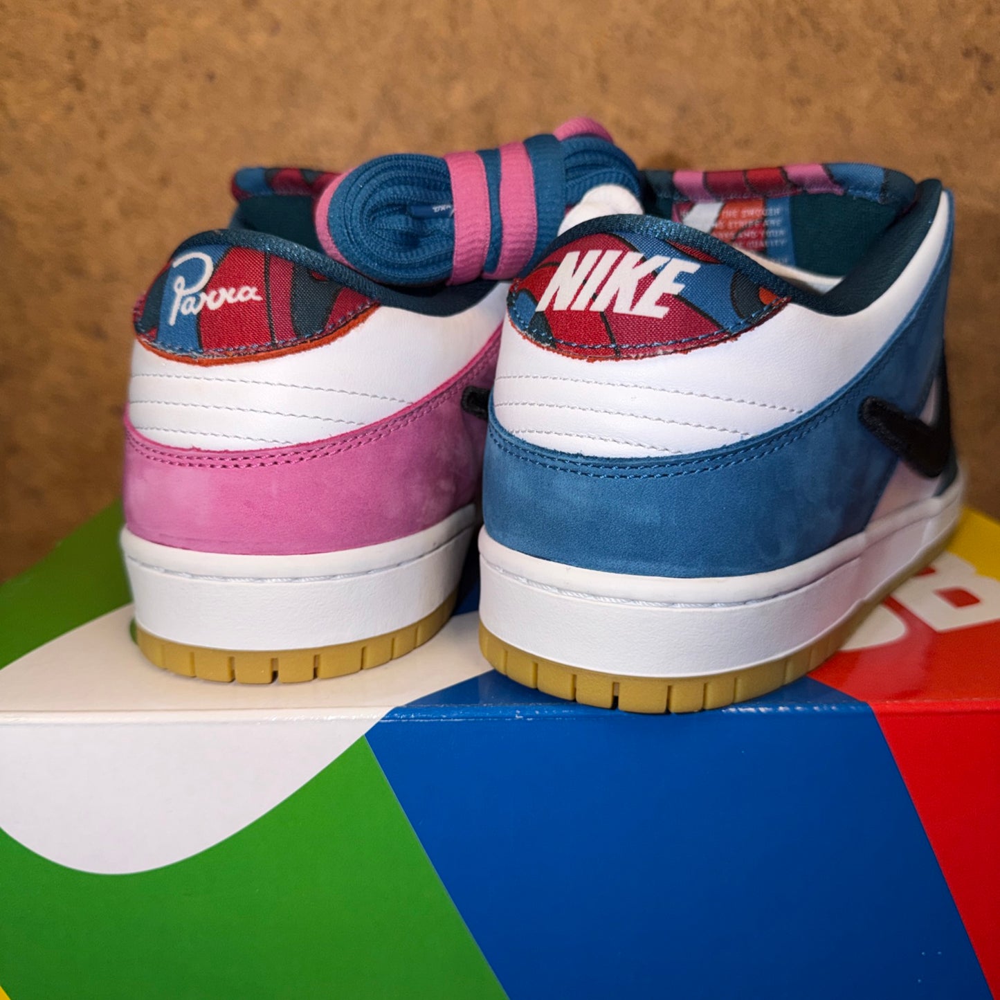 Size: 10 - Nike SB Dunk Low Pro QS Parra (Friend & Family) (2021) DH7695-100